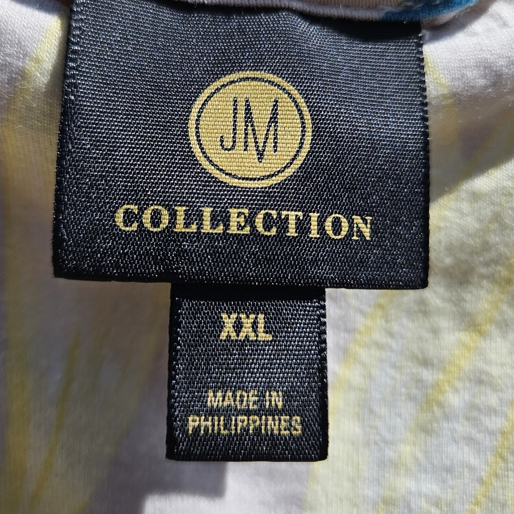 JM Collection Island Print Top - Picture 5 of 6